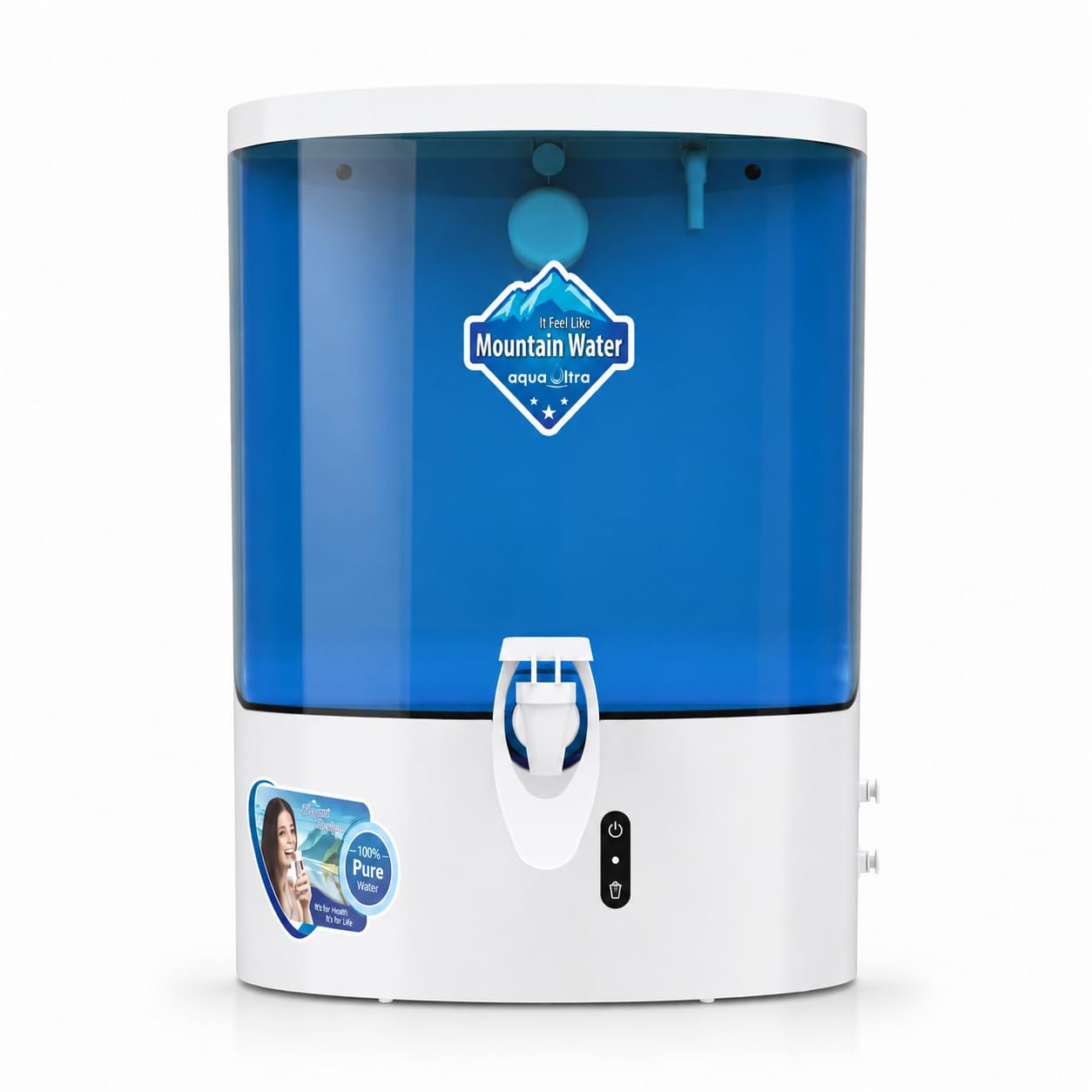 AQUAULTRA Dolphin Maxx RO+UV+UF Water Purifier for Home | 9L Storage | RO + UV + CU Guard + Alkaline Enhancer + Mineral Water Purifier | ISI Certified | Free Pre Filter