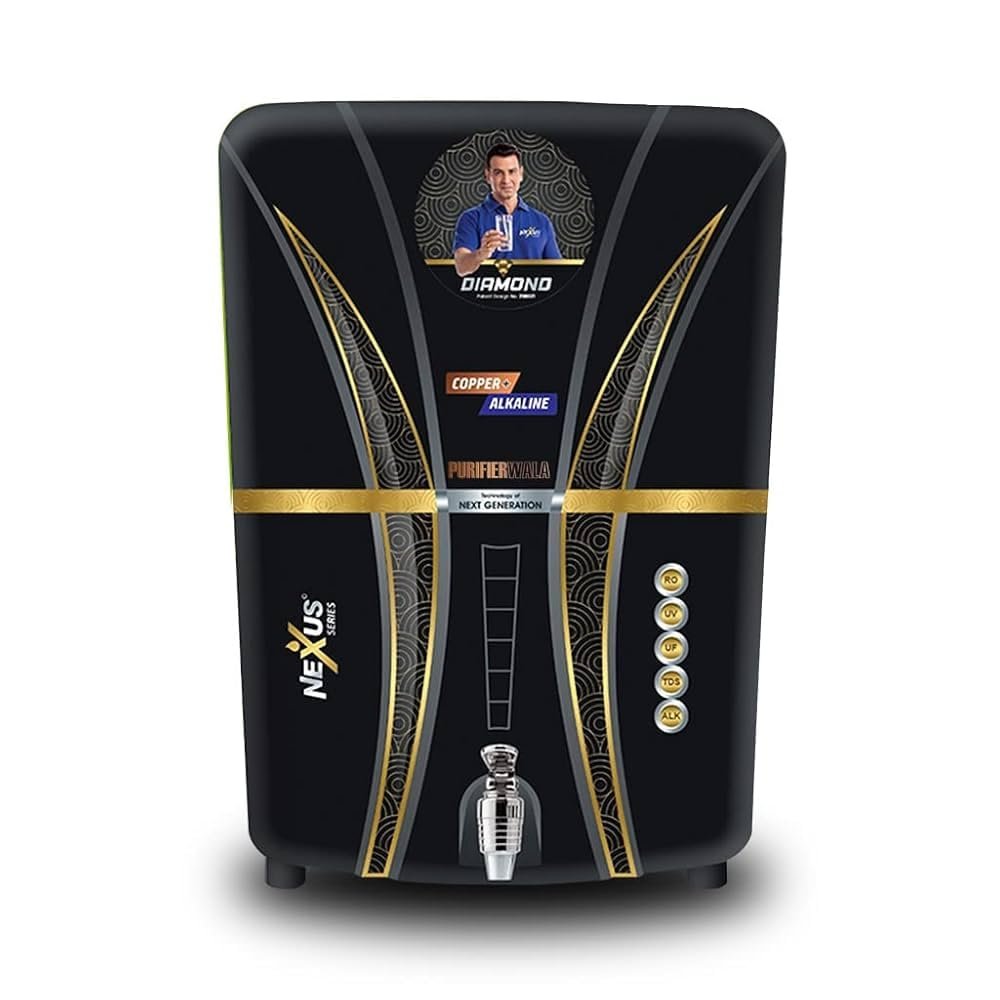 NEXUS DIAMOND 10L RO Water Purifier � 5-Stage Filtration System with UV, Compact Design, High Efficiency for Safe & Clean Drinking Water
