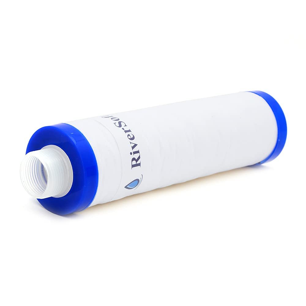 RiverSoft MLT-10 RO prefilter Spun Cartridge (1 Pieces, White, 9 inch, Polypropylene Yarn Wound)